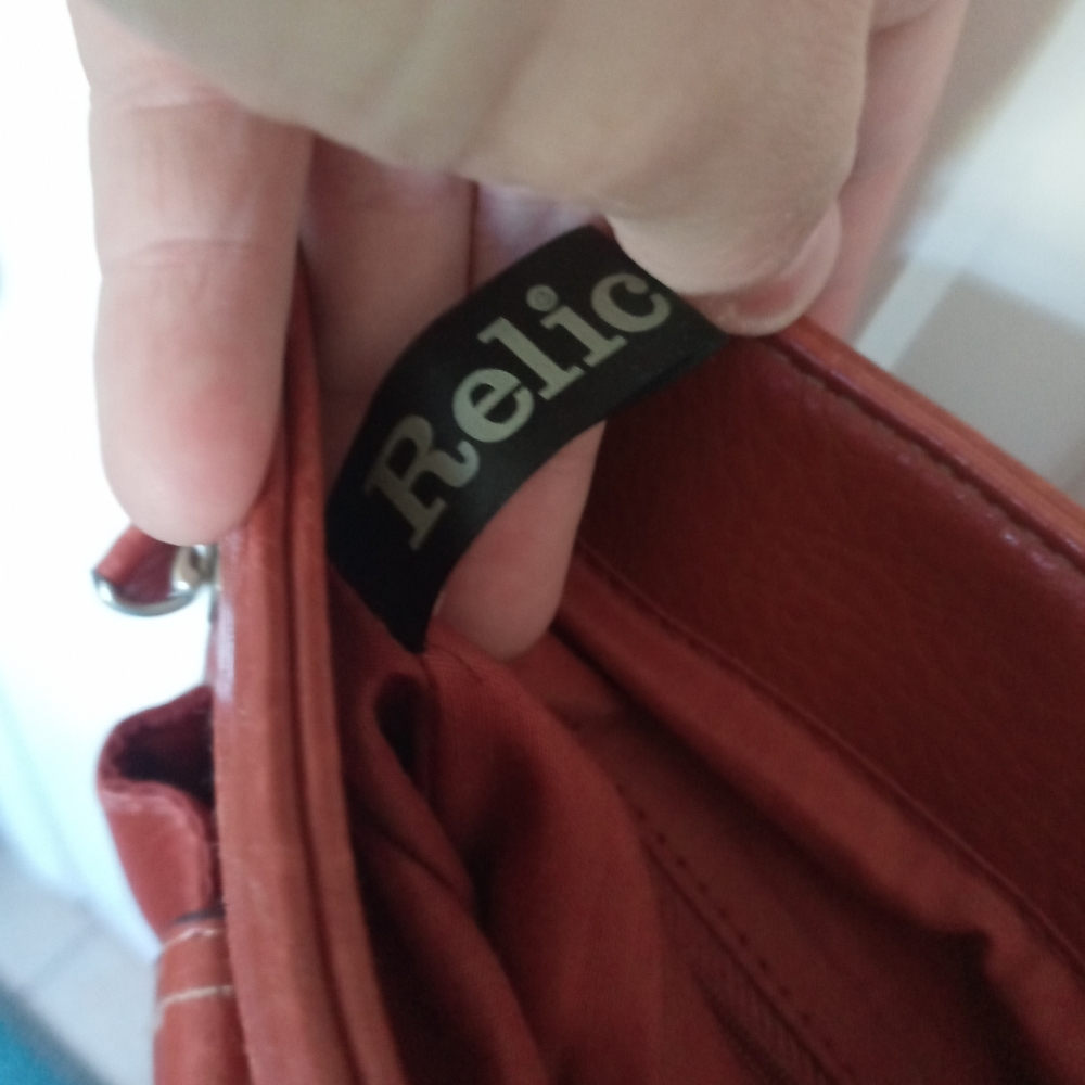 Rust Colored Faux Leather Cross Body Purse - Picture 3 of 5